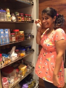 Perzen Patel, a Parsi cuisine expert in Mumbai, with her fabulous pantry