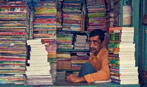 College Street bookseller/photo by Rishi Bandopadhyay