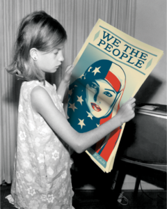 We The People poster by Shepard Fairey