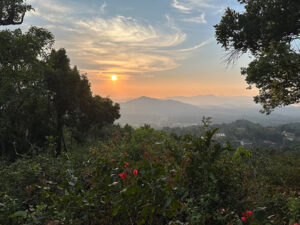 Sunrise in Coorg, India